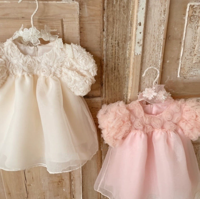 Blossom Party Dress - Peach - A00102