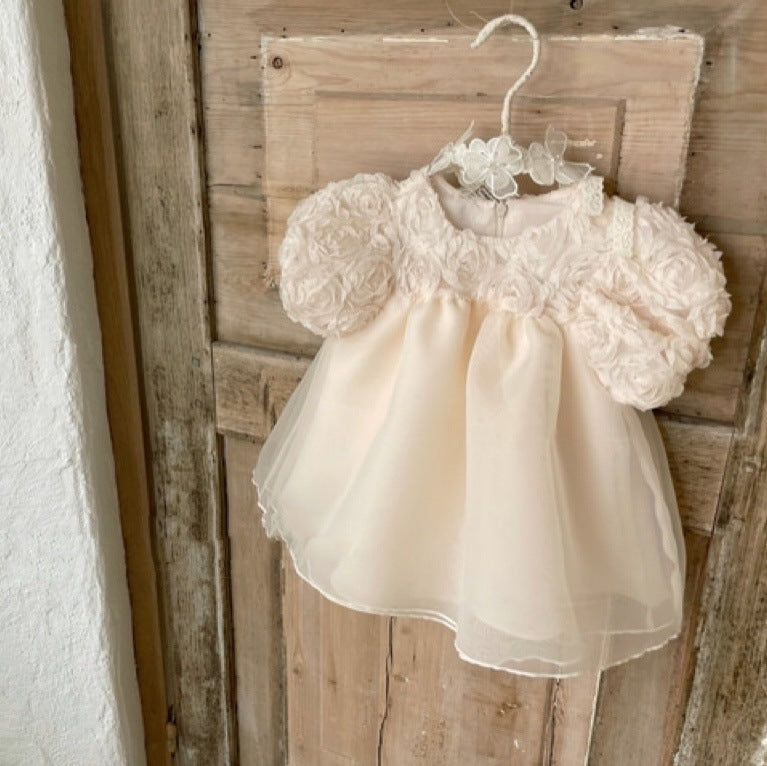 Blossom Party Dress - Peach - A00102