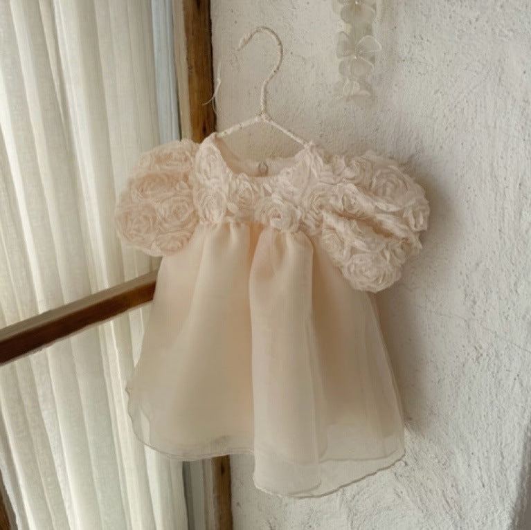 Blossom Party Dress - Peach - A00102