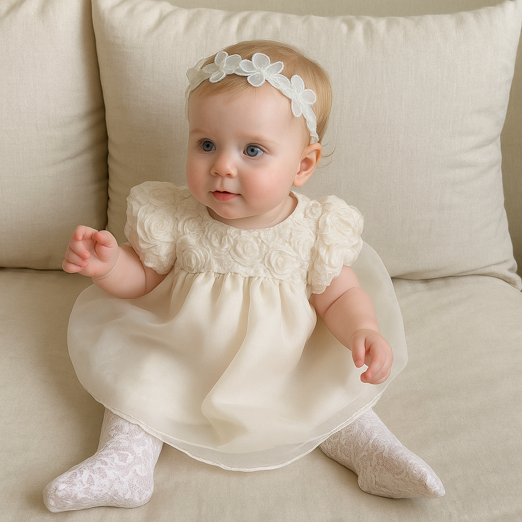 Blossom Party Dress - Peach - A00102