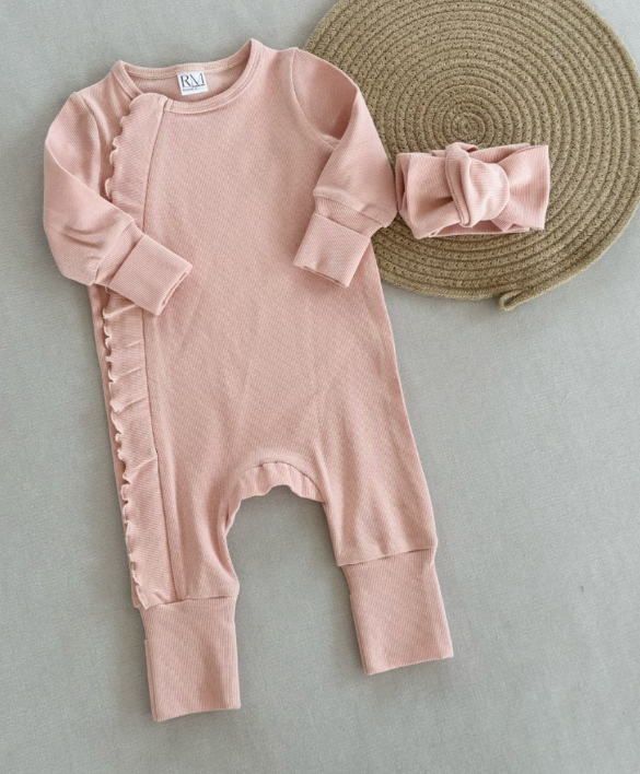 Hush Zip-Up - Milky Pink 2-Pieces-Set - A01501