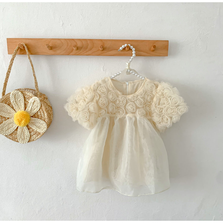 Blossom Party Dress - Peach - A00102