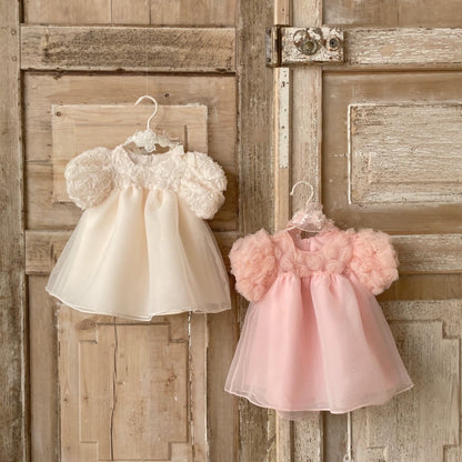 Blossom Party Dress - Peach - A00101