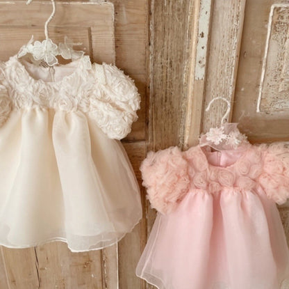 Blossom Party Dress - Peach - A00102
