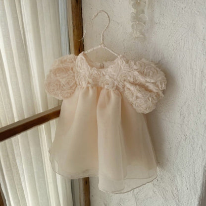 Blossom Party Dress - Peach - A00102