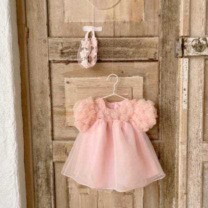 Blossom Party Dress - Peach - A00101