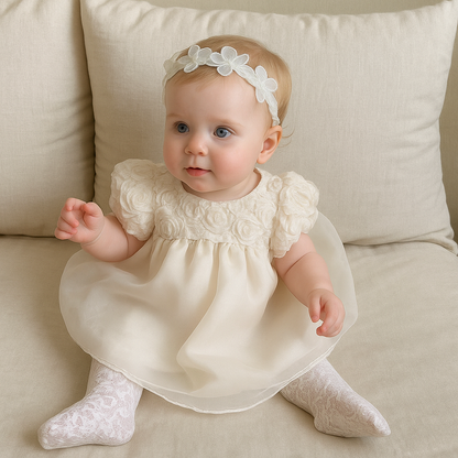 Blossom Party Dress - Peach - A00102