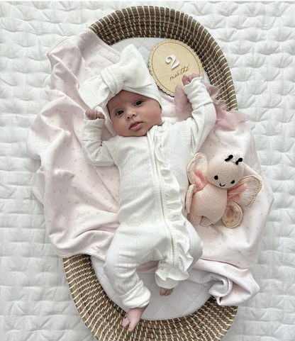 Hush Zip-Up -Cotton White 2-Pieces-Set - A01502