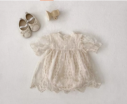 Little Duchess Lace 2-Pieces-Set - Short Sleeves - A0010