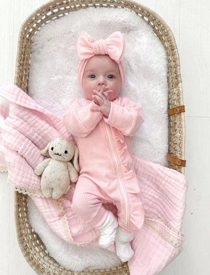 Hush Zip-Up - Milky Pink 2-Pieces-Set - A01501