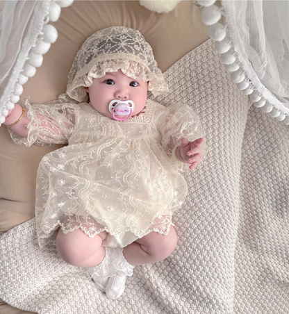 Little Duchess Lace 2-Pieces-Set - Short Sleeves - A0010