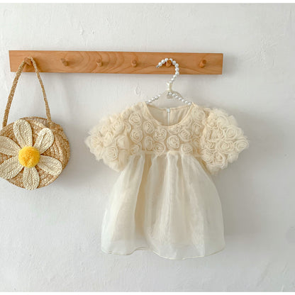 Blossom Party Dress - Peach - A00102